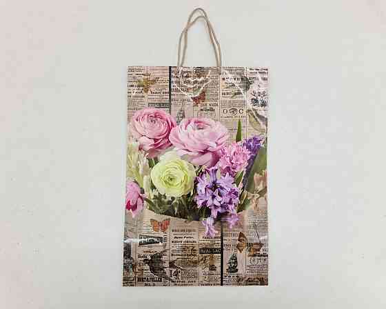 Большой бумажный пакет вертикальный  25/37/8(артBV-097) (12 шт) Харьков