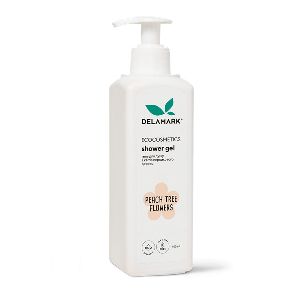 Гель для душу з ароматом квітів персикового дерева De La Mark 400 мл Київ - фото 2