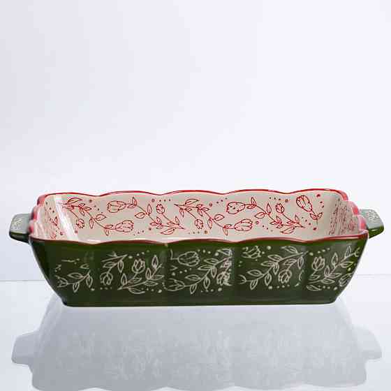 Yiwu Форма для випікання Vintage 28×17×5 (см) прямокутна форма для випікання в духовці з ручкам Коломия