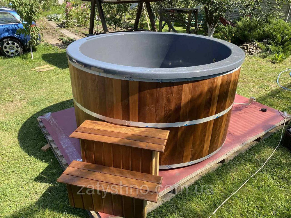 Чани на 5 осіб (2 метри в діаметрі) з джакузі та піччю Київ - фото 10