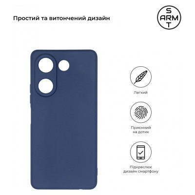 Чохол до мобільного телефона Armorstandart Matte Slim Fit Tecno Camon 20 Pro 4G Camera cover Blue (ARM69073) Вінниця - фото 3