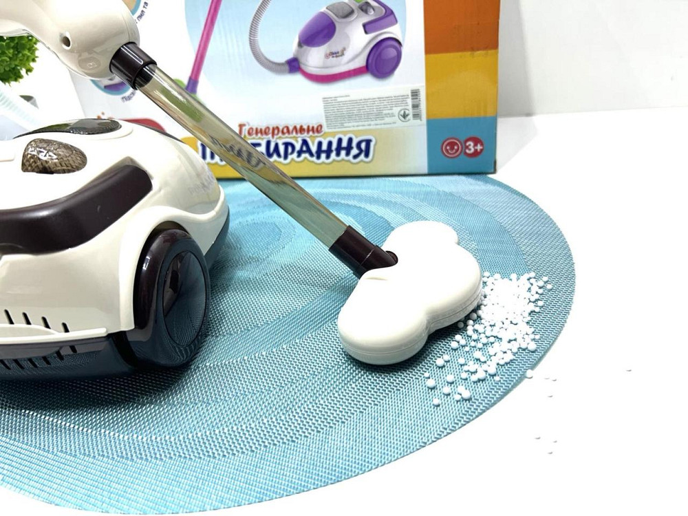 Пилосос іграшковий з пінопластовими кульками з підсвічуванням Білий (6912 A) Чернігів - фото 6