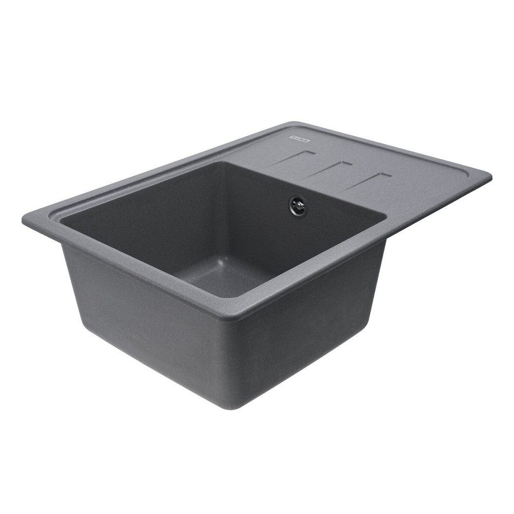 VALESO Гранітна мийка для кухні VALESO LIANA 6243 матова Сірий мусон Коломия - фото 8