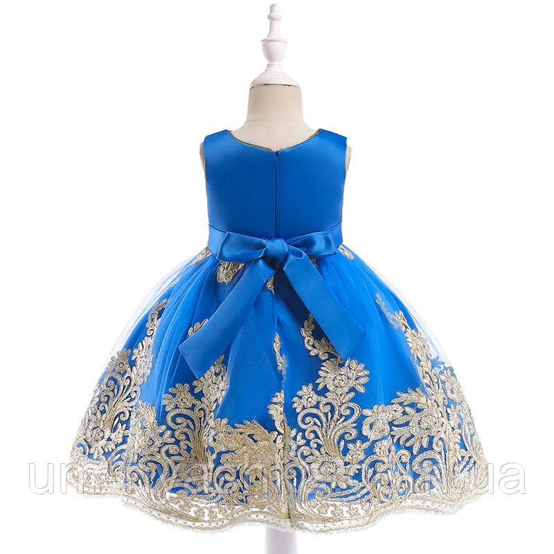 Нарядное детское и подростковое платье с золотой вышивкой на рост 116-146 Кривой Рог - изображение 2