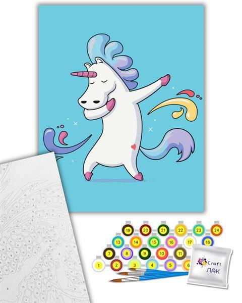 Картина за номерами ArtCraft Крута єдиноріжка 40х50 см (16125-AC) Харьков - изображение 1