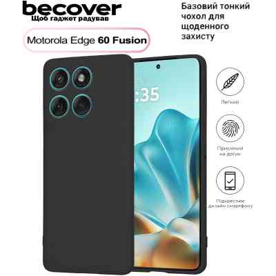 Чохол до мобільного телефона BeCover Motorola Edge 60 Fusion Black (713772) Вінниця
