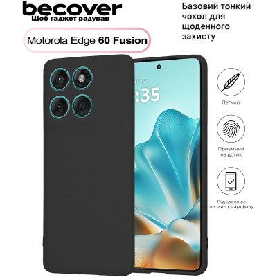 Чехол для мобильного телефона BeCover Motorola Edge 60 Fusion Black (713772) Винница - изображение 1
