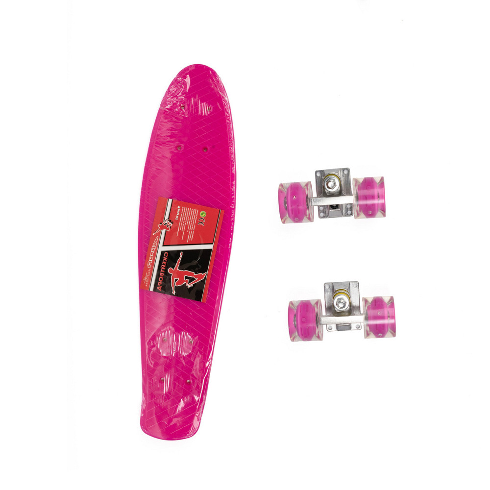 Скейт детский пенни борд 56х14 см, скейтборд Profi MS0848-5, колеса ПУ светящиеся, ABCE-7, алюминиевая Каменец-Подольский - изображение 5