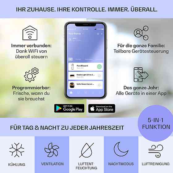 Kraftwerk Eco Smart 11 Кондиционер 3-в-1 11 500 БТЕ Управление через приложение Дистанционное управление 11 Ровно