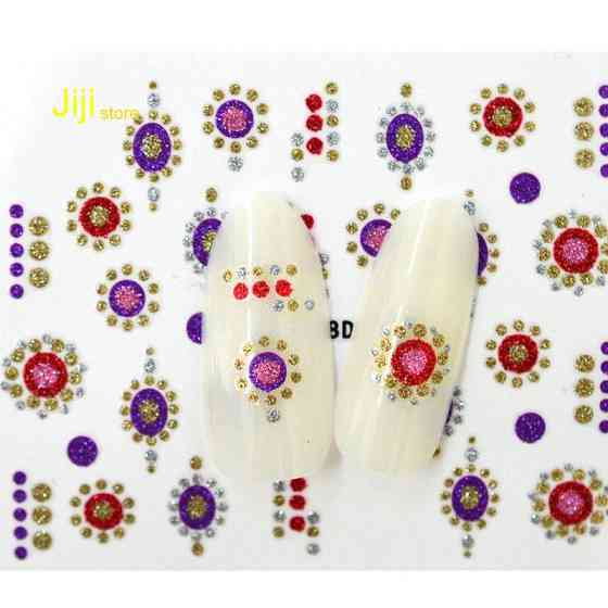 Наклейки для ногтей BLE738D Киев