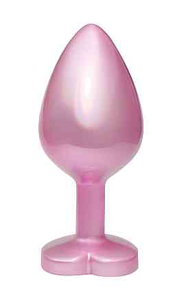 Анальна пробка з кристалом EGZO - Pink Perl Heart Plug Yellow, size S Sex Aura Київ