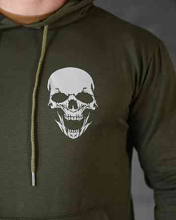 Худи maklin   олива череп   НП4892 Одесса