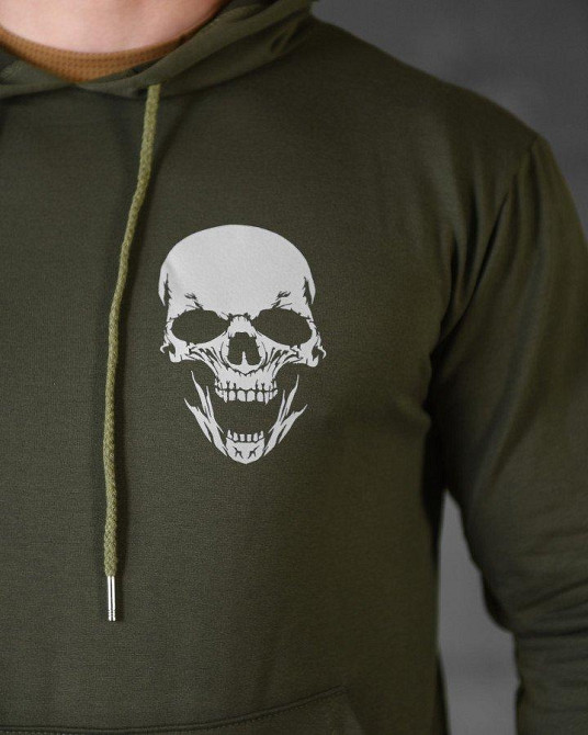 Худи maklin   олива череп   НП4892 Одесса - изображение 6