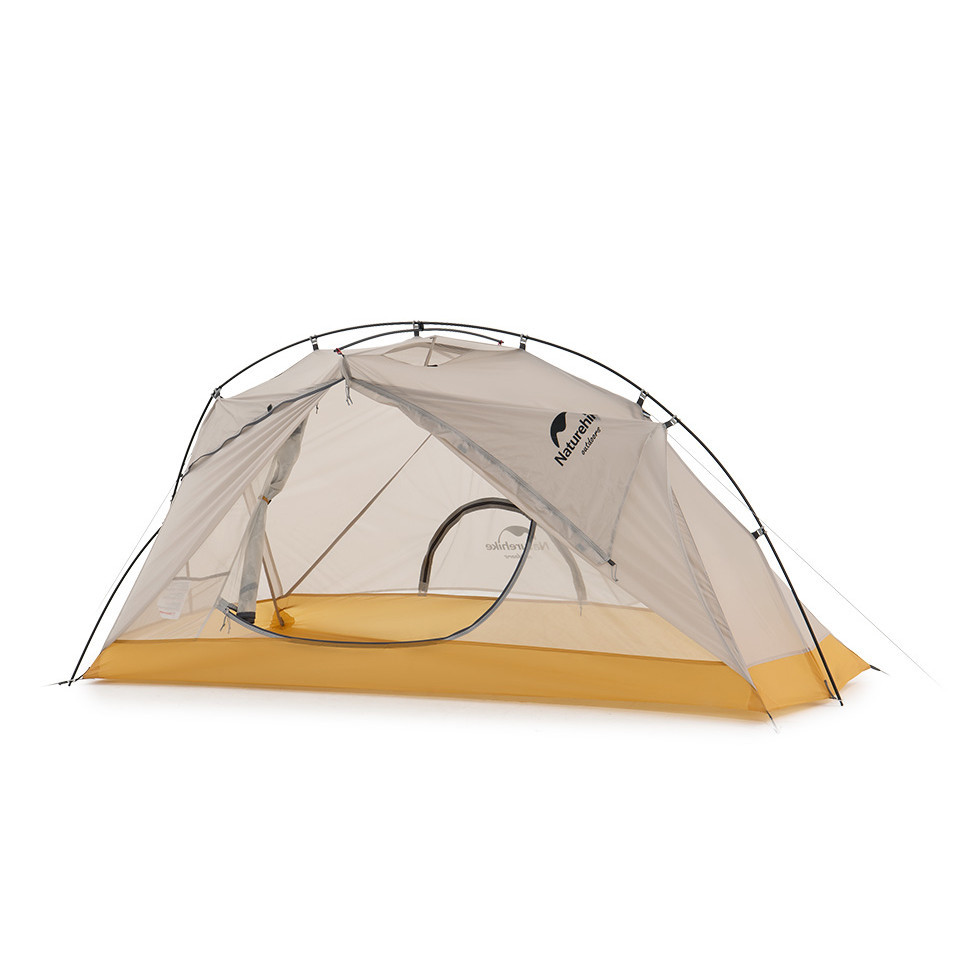 Намет надлегкий одномісний Naturehike NH21ZP003, сіро-жовтий Київ - фото 2