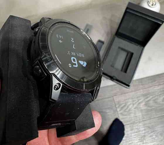 Смарт -Часы Garmin Epix Pro 51 Sapphire Titanium with leather band Киев