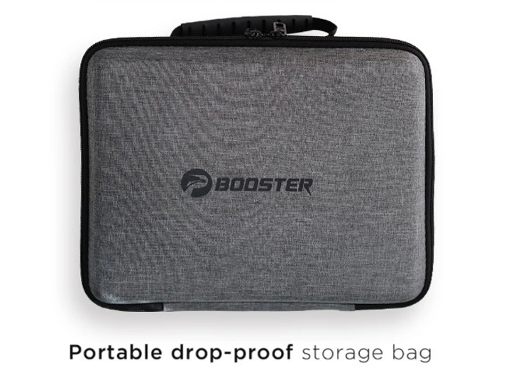 Перкусійний масажний пістолет Booster Mini X 2500mAh (6 насадок) з кейсом Київ - фото 6