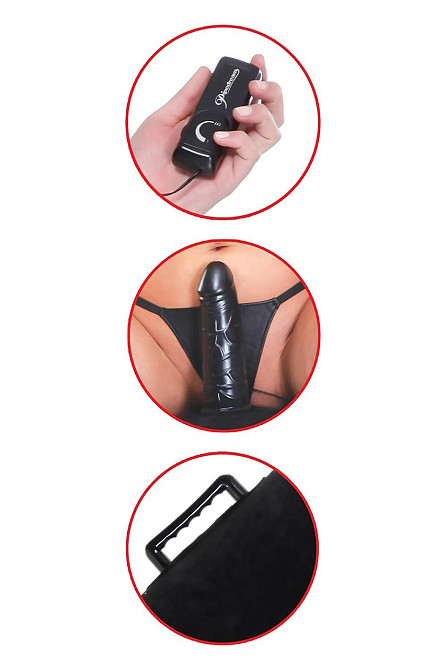 Надувний валик-пуф Pipedream Fetish Fantasy Series Inflatable Luv з реалістичним вібратором, чорний Sex Aura Київ - фото 8