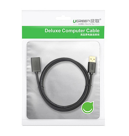 USB кабель подовжувач Ugreen USB 2.0 US103 (AM / AF штекер - гніздо, Чорний, 2м) Николаев - изображение 7