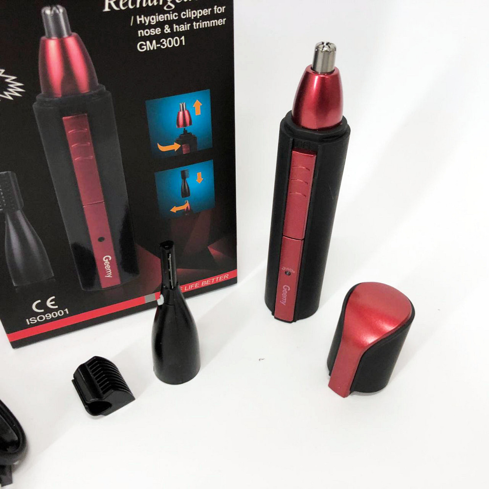 Тример для носа і вух зручний Gemei, Тример для носа і вух для чоловіків 3в1 QA-57 Івано-Франківськ - фото 1