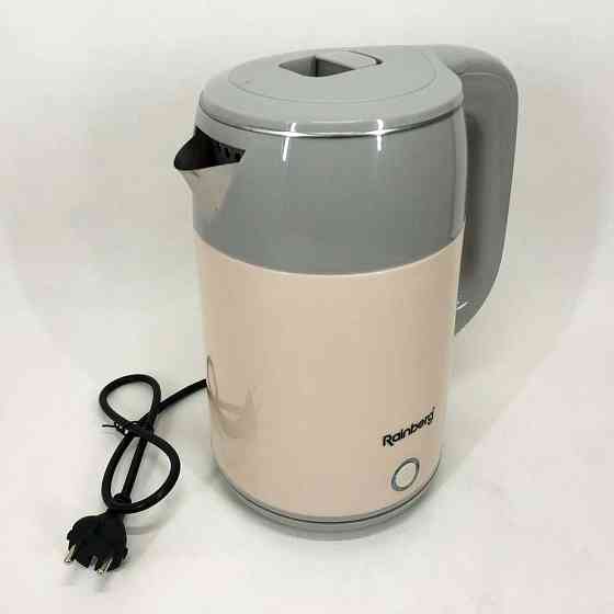 Хороший электрический чайник Rainberg RB-2244 2000 Вт 2 л, Электрочайник удобный, Бесшумный чайник VW-73 Львов