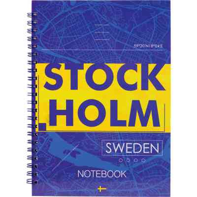 Блокнот Axent на спирали твердая обкл., А5, 96л. Stockholm (8032-08-A) Винница