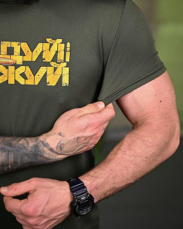 Тактическая потоотводящая футболка Двіжуй oliva ПП7718 Киев - изображение 4