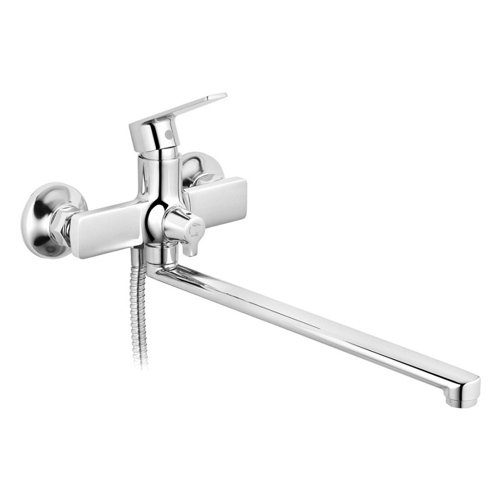 Змішувач для ванни Kroner KRP Eifel - C070 з душовим гарнітуром, хром Київ - фото 2