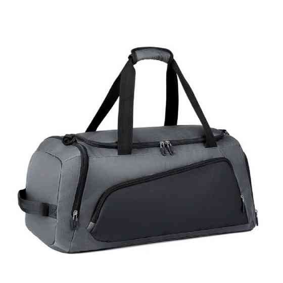 Сумка спортивная дорожная для тренировок или путешествий с плечевым ремнем,для спорта,57x26x30 см,серая Каменец-Подольский
