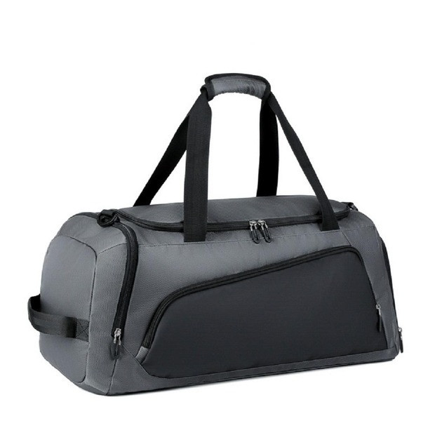 Сумка спортивная дорожная для тренировок или путешествий с плечевым ремнем,для спорта,57x26x30 см,серая Каменец-Подольский - изображение 4