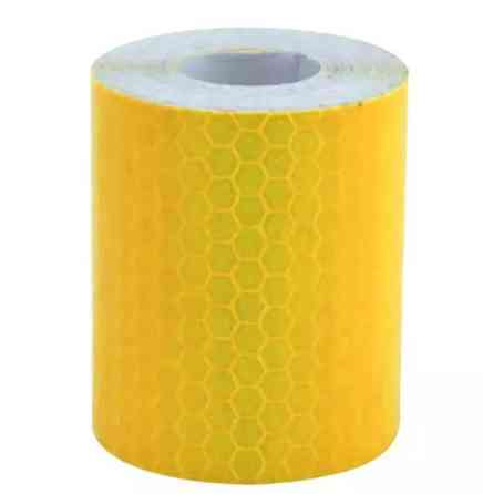 Светоотражающая лента Соты 1 м на 5 см оранжевый Киев