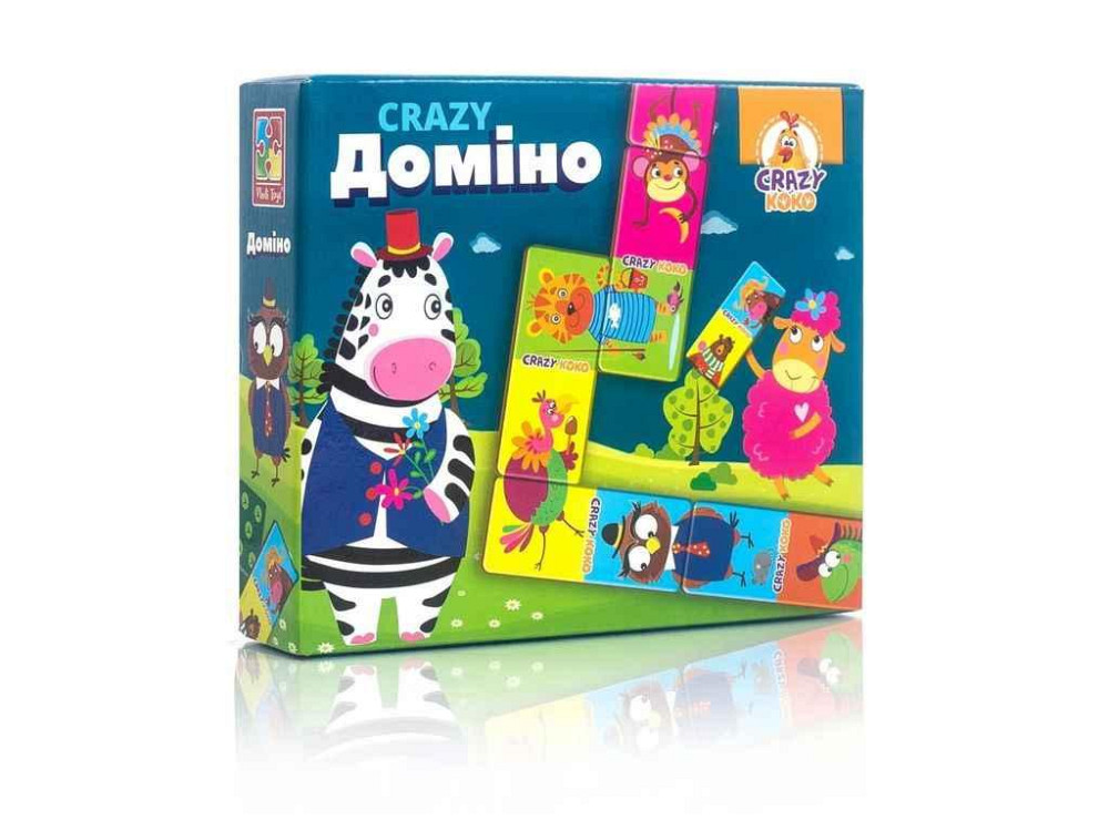 Гра настільна Crazy Доміно VT8055-10 ТМ VLADI TOYS Київ - фото 1