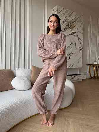 Женская махровая пижама Teddy Шоколадный 48/52 Харьков