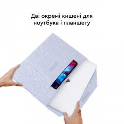 Чохол до ноутбука AirOn 13,3" Premium Grey (4822356710620) Вінниця - фото 8