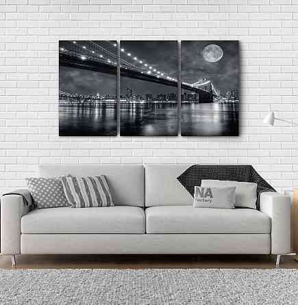 Модульная картина Луна Город Art-22_3А Киев