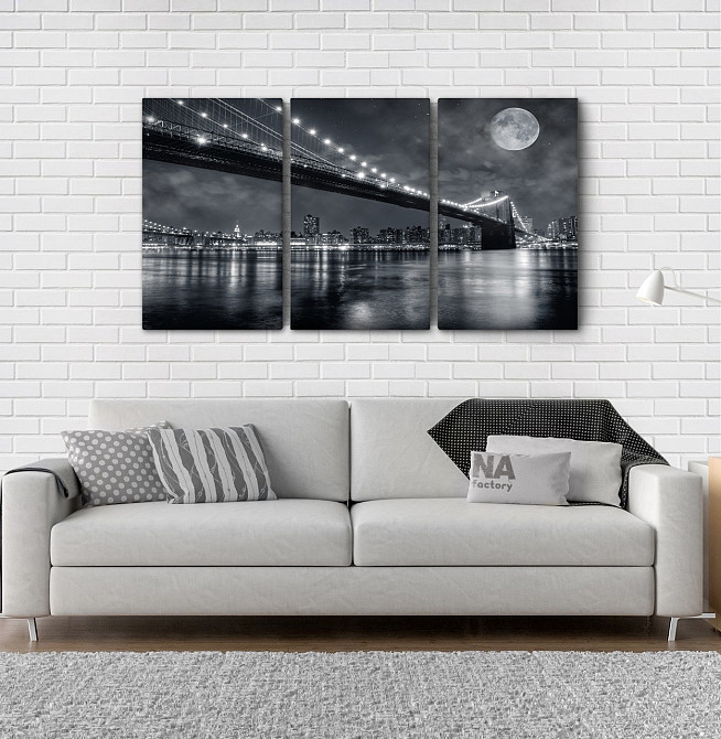 Модульная картина Луна Город Art-22_3А Киев - изображение 2