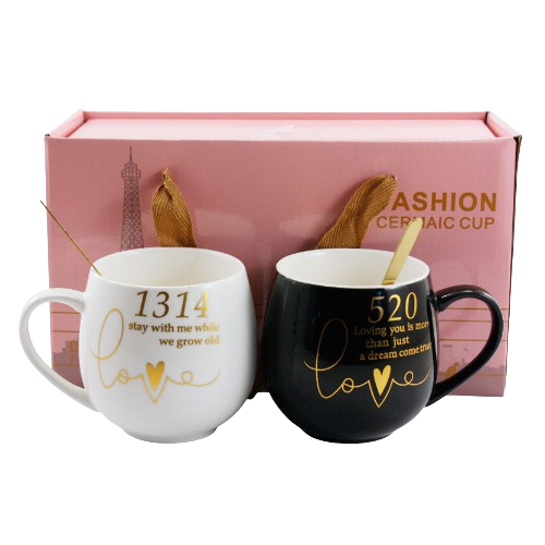 Набір чашок 2 предмети 350мл (подарункова уп) порцеляна 216GB Interos Житомир - фото 1