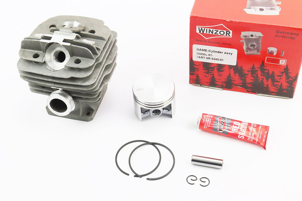 Циліндр к-кт (цпг) MS-360 48mm (палець 10mm) "чорний" Київ - фото 1