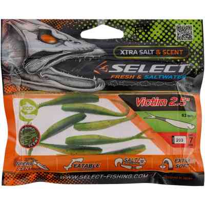 Силікон рибальський Select Victim V-Tail 2.5&quot; 203 (7 шт/уп) (1870.74.25) Вінниця