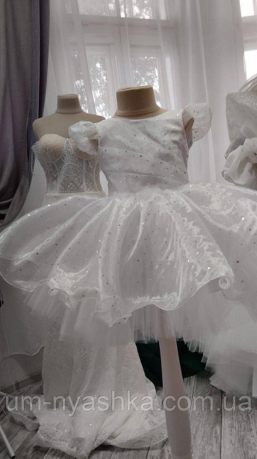 Дитяче біле плаття 86-104, 122-128 Кривий Ріг - фото 1