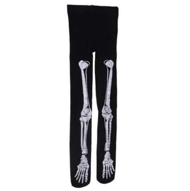 Колготи чорні КІСТКИ, СКЕЛЕТ 110 см (тягнуться до 135 см) Київ - фото 4