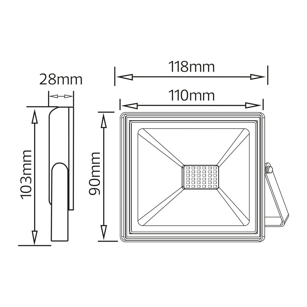 Прожектор світлодіодний Remix-20 20W RGB+білий Київ - фото 2