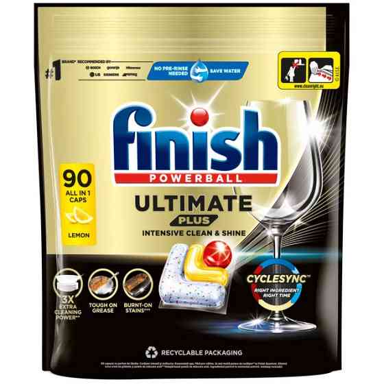 Капсули для посудомийної машини FINISH Ultimate Plus All in 1 (90 шт) Київ