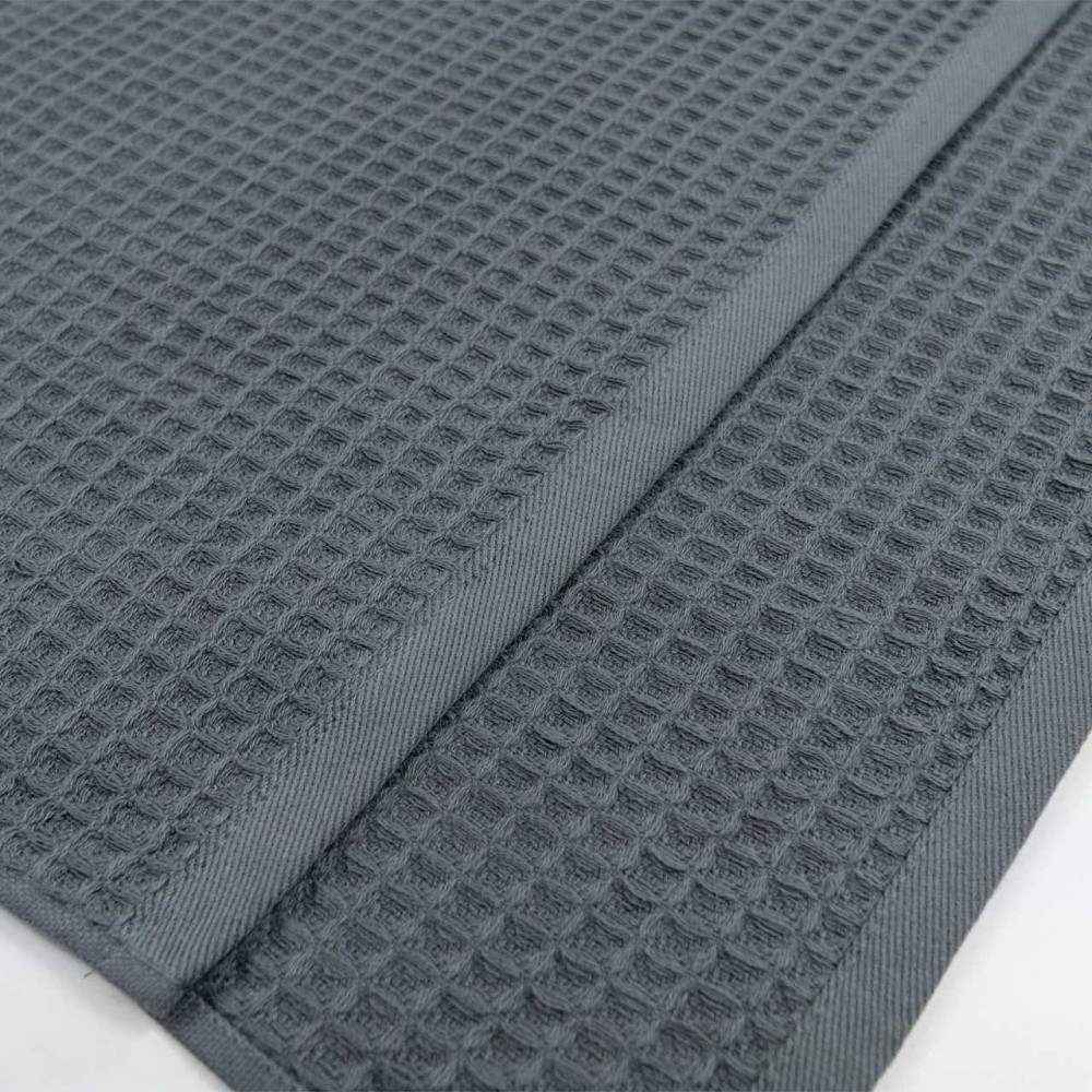 Вафельний рушник для обличчя та рук YouStar 50х90см 320г/м2 (Сірий) Суми - фото 2