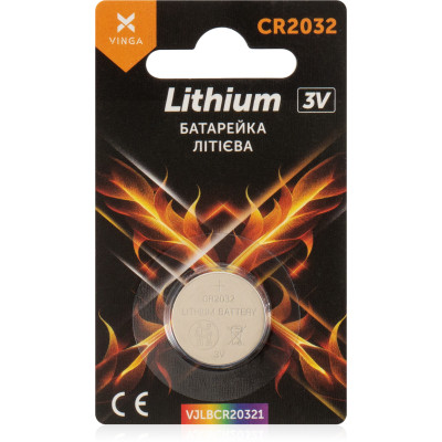 Батарейка CR2032 Lithium Vinga (VJLBCR20321) Винница - изображение 1