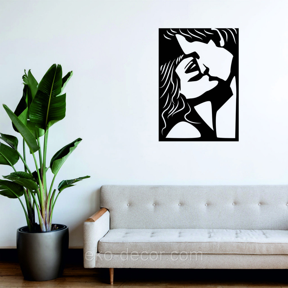 Декоративное настенное Панно «Поцелуй», Декор на стену 70*49 см, Черный Киев - изображение 5