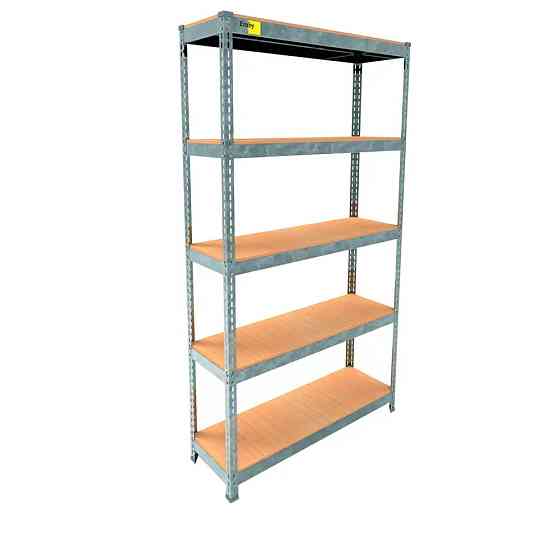 Металевий стелаж Emby Light Series (розмір 1800х900x300мм) 5 полиць ДСП до 100кг Оцинкований Київ