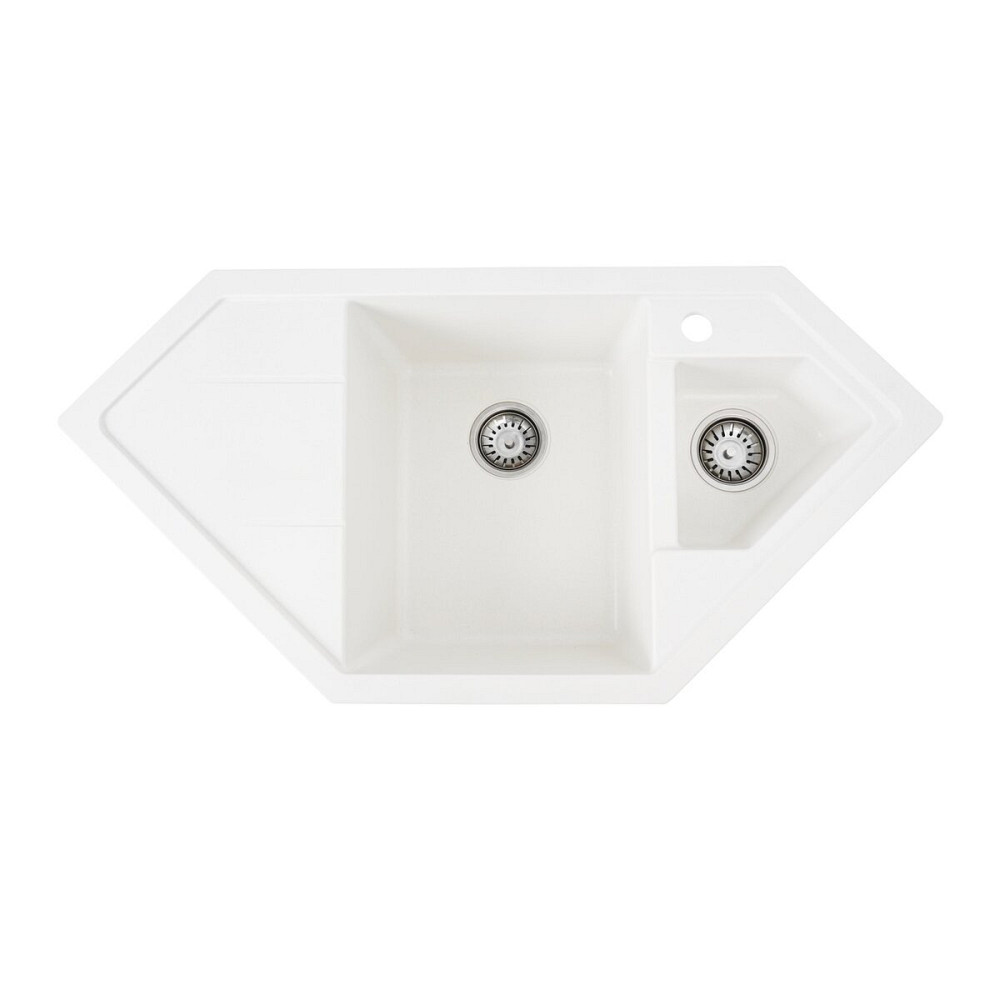 VALESO Гранітна мийка для кухні VALESO 9950 PANDORA матова Білосніжна Київ - фото 1