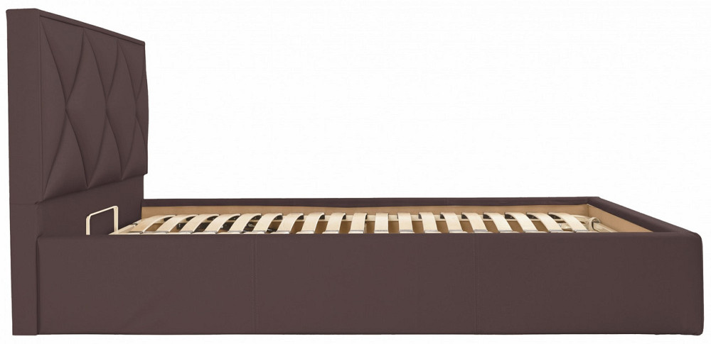 Кровать Двуспальная Leeds VIP 160 х 200 см Fly 2231 С дополнительной металлической цельносварной рамой Темно-коричневый Днепр - изображение 18