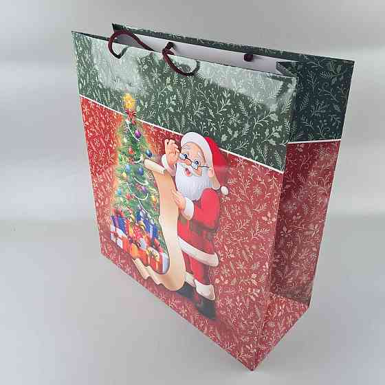 Новогодние, кортонный пакеты подарочные Супер 47x52x20-008) НГ (12 шт) Харьков