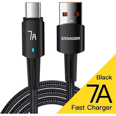 Дата кабель USB 2.0 AM to USB-C 3.0m 100W black Essager (EXC7A-CGC01-P) Вінниця - фото 2